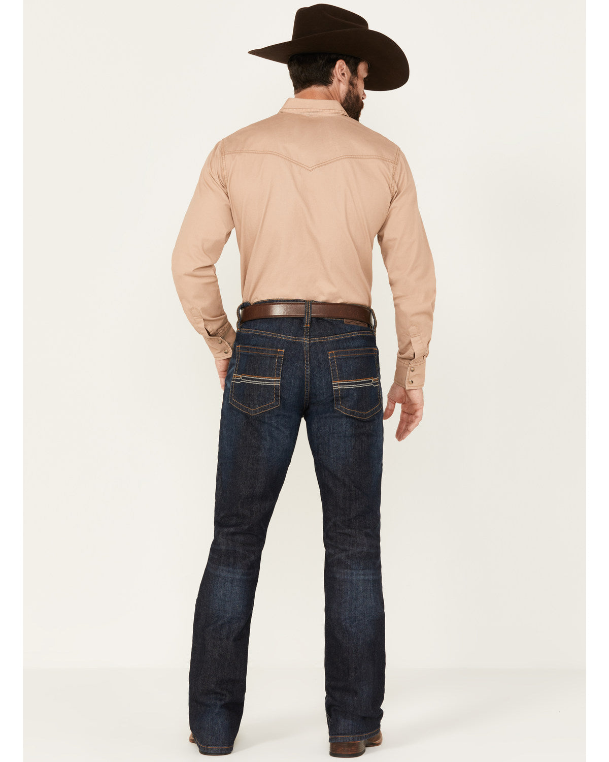 Men's Night Hawk Wash Wyatt Slim Bootcut Stretch Denim Jean