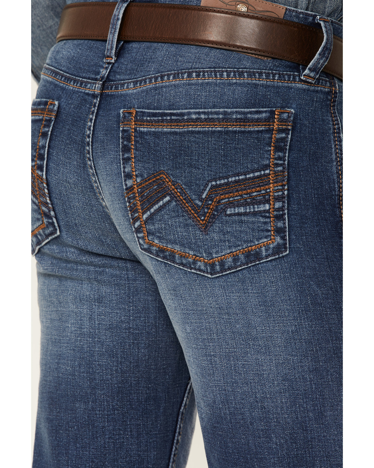 Men's Hazer Wash Jackson Slim Straight Stretch Denim Jeans