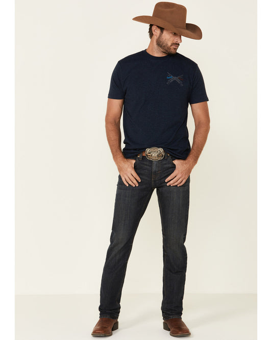 Men's Barn Sour Wash Jackson Slim Straight Stretch Denim Je