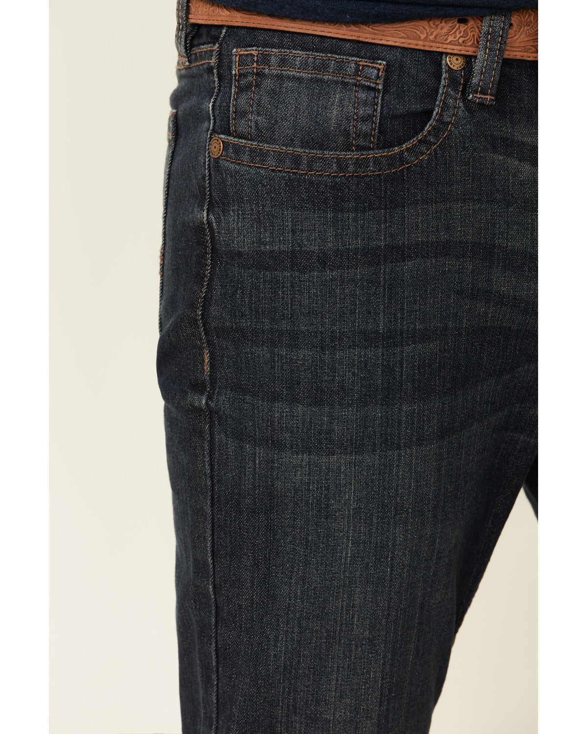 Men's Barn Sour Wash Jackson Slim Straight Stretch Denim Je