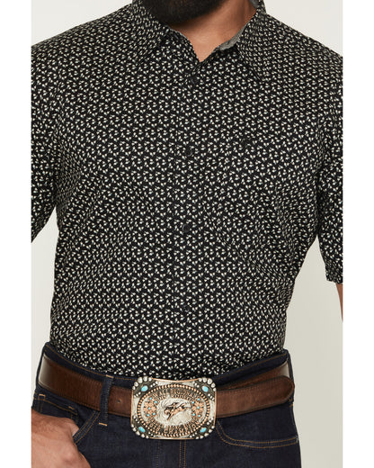 Men's Shiloh Micro Floral Print Short Sleeve Button-Down St