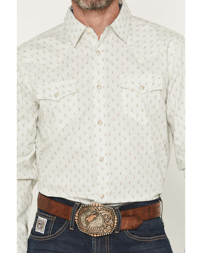 Men's Rocky Range Paisley Print Long Sleeve Snap Western Sh