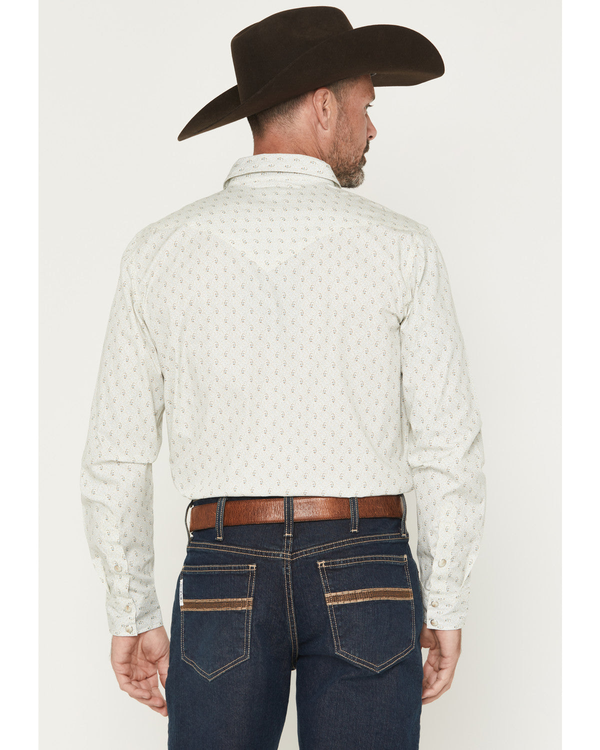 Men's Rocky Range Paisley Print Long Sleeve Snap Western Sh