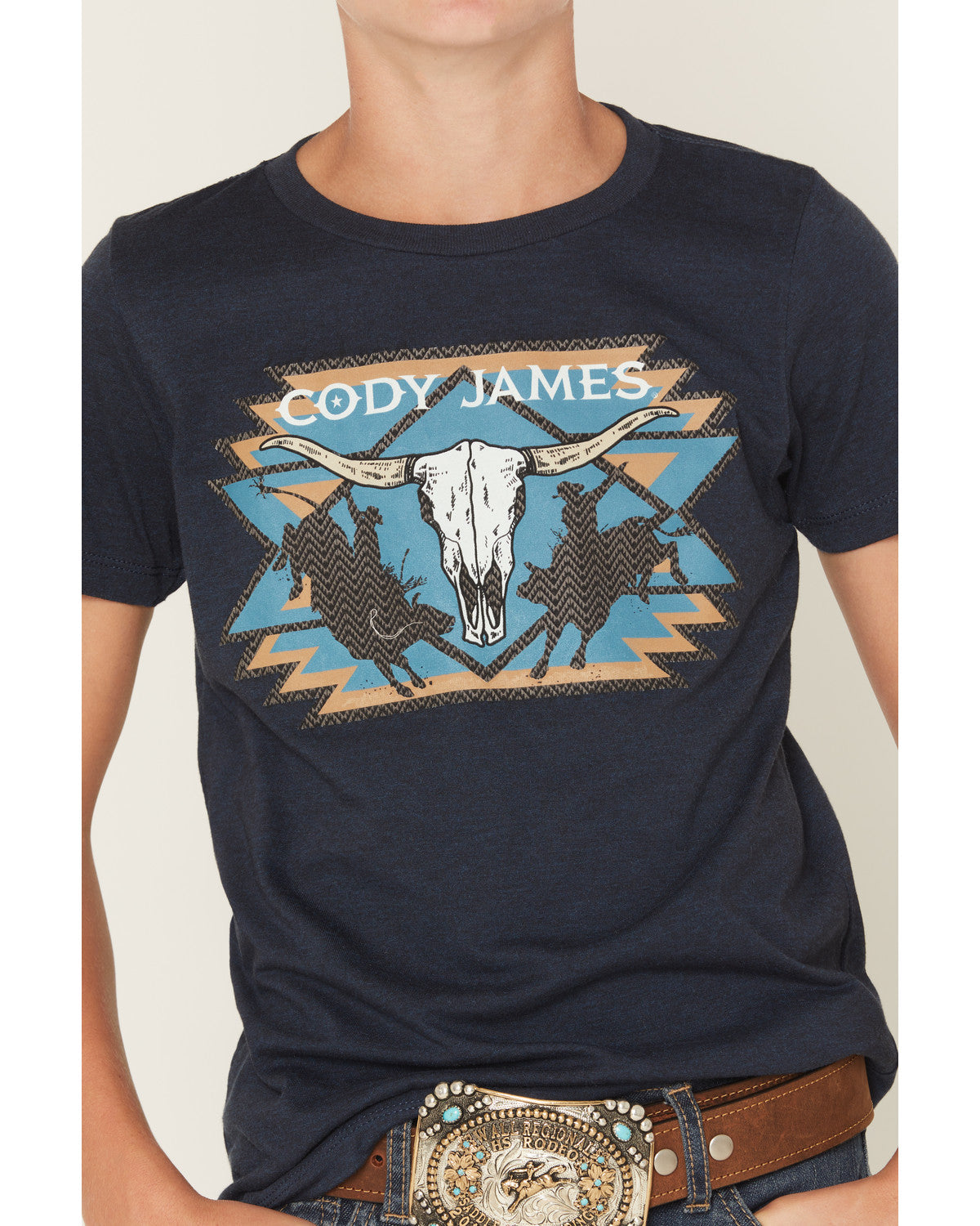 Boys' Skull Rodeo Short Sleeve Graphic T-Shirt