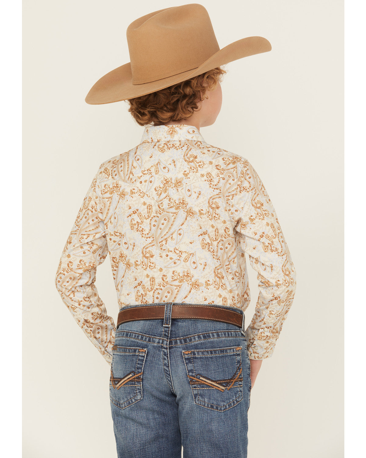 Boys' Porter Floral Long Sleeve Snap Western Shirt