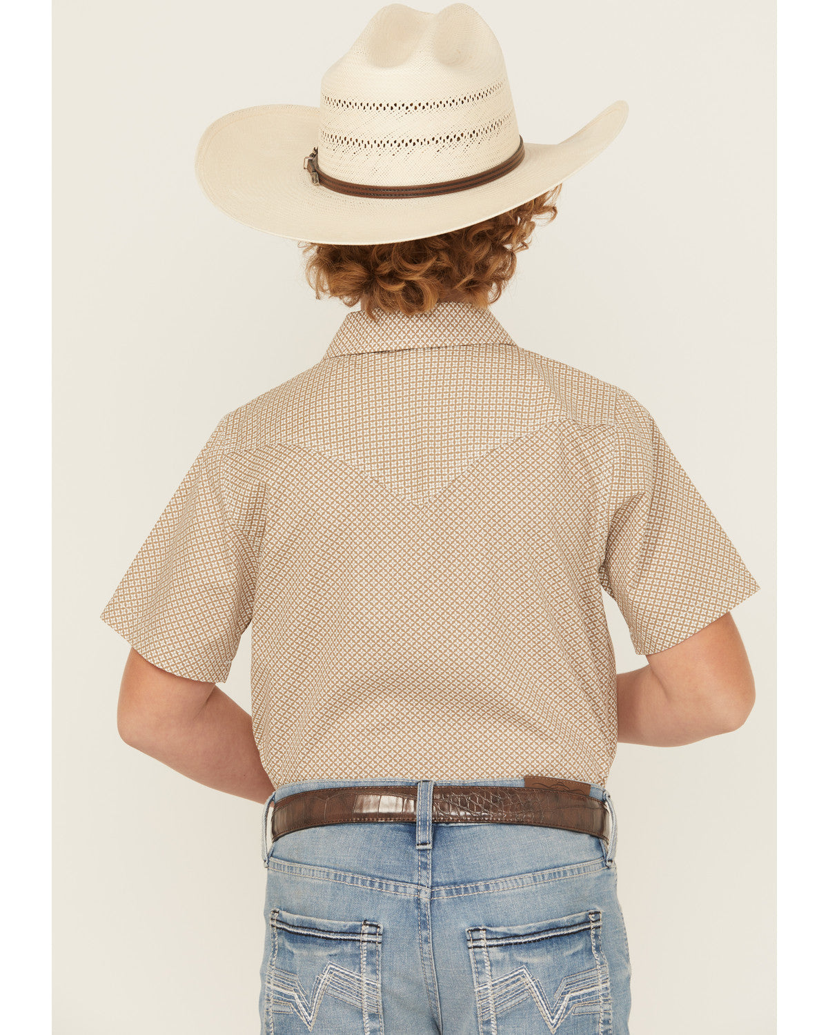 Boys' Grill and Greet Medallion Print Short Sleeve Snap Wes