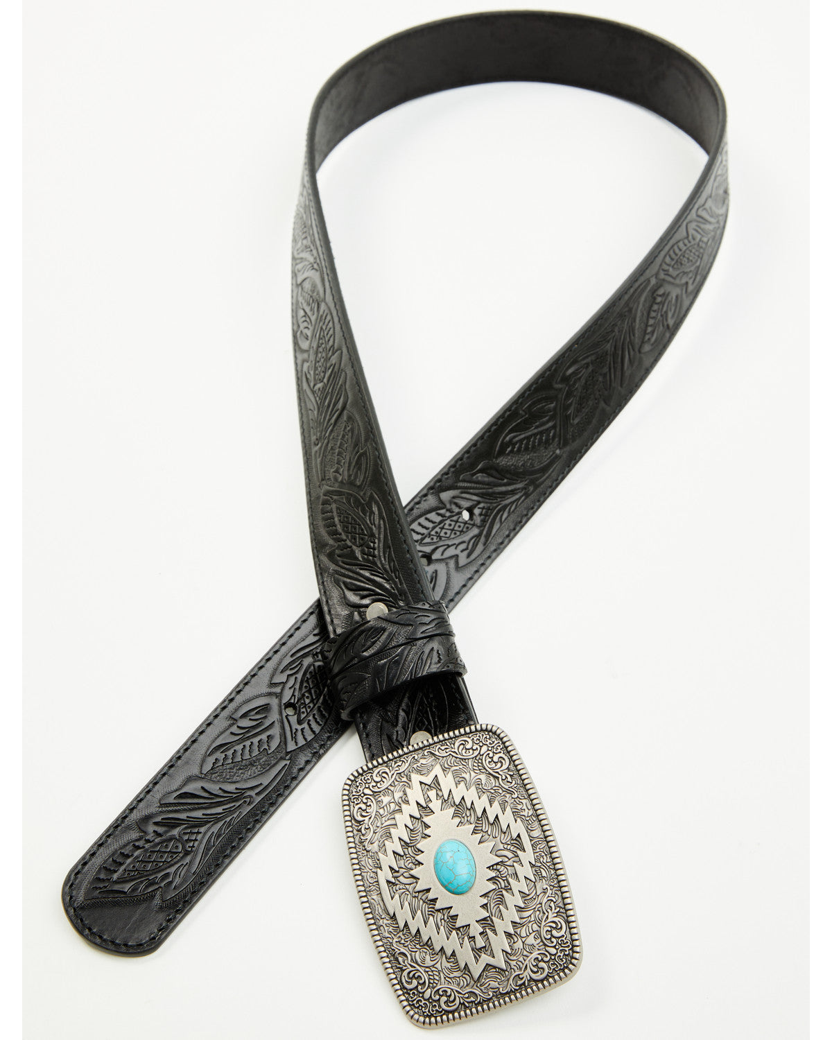 Men's Palmer Tooled Leather Belt