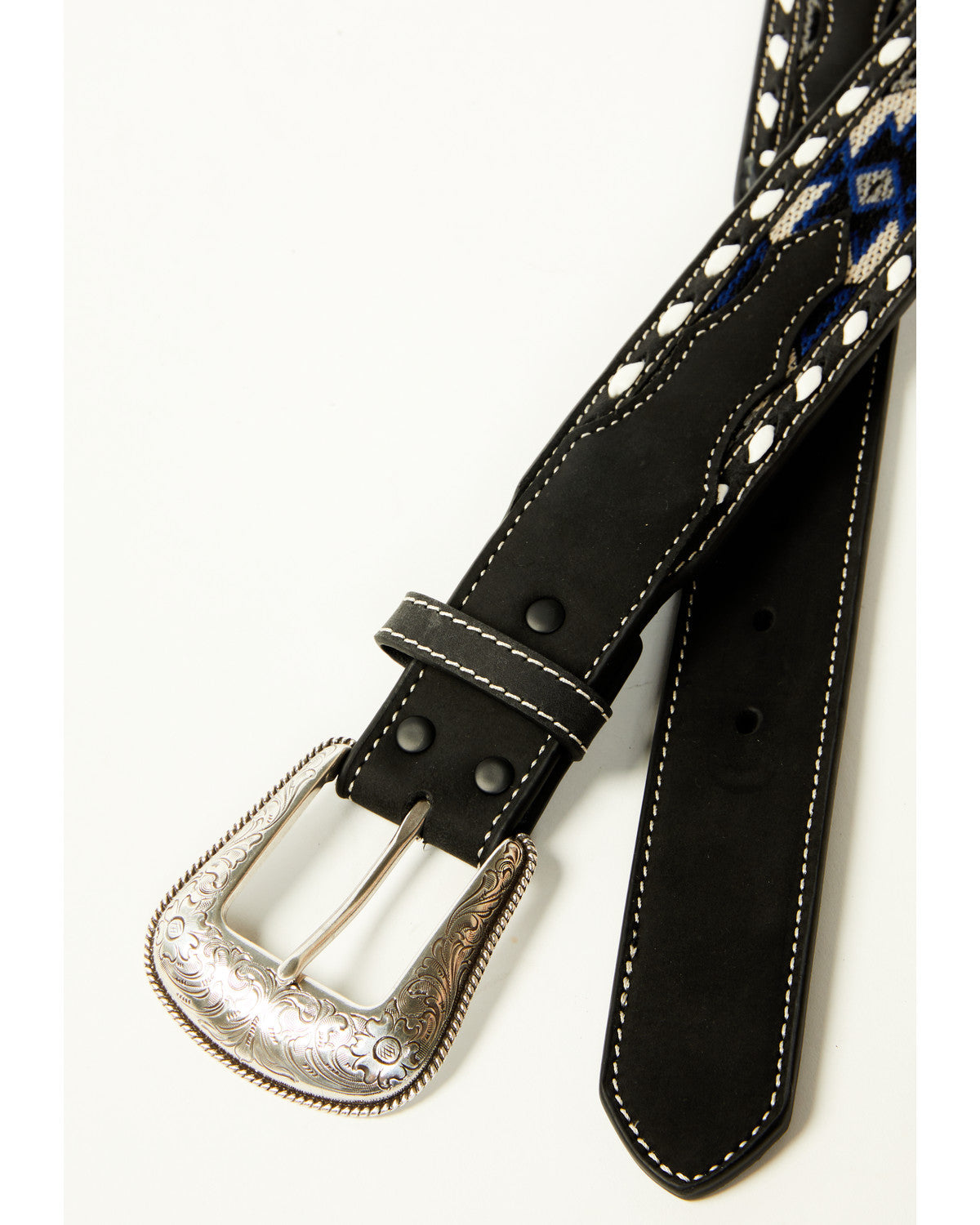 Men's Southwestern Inlay Tapered Belt