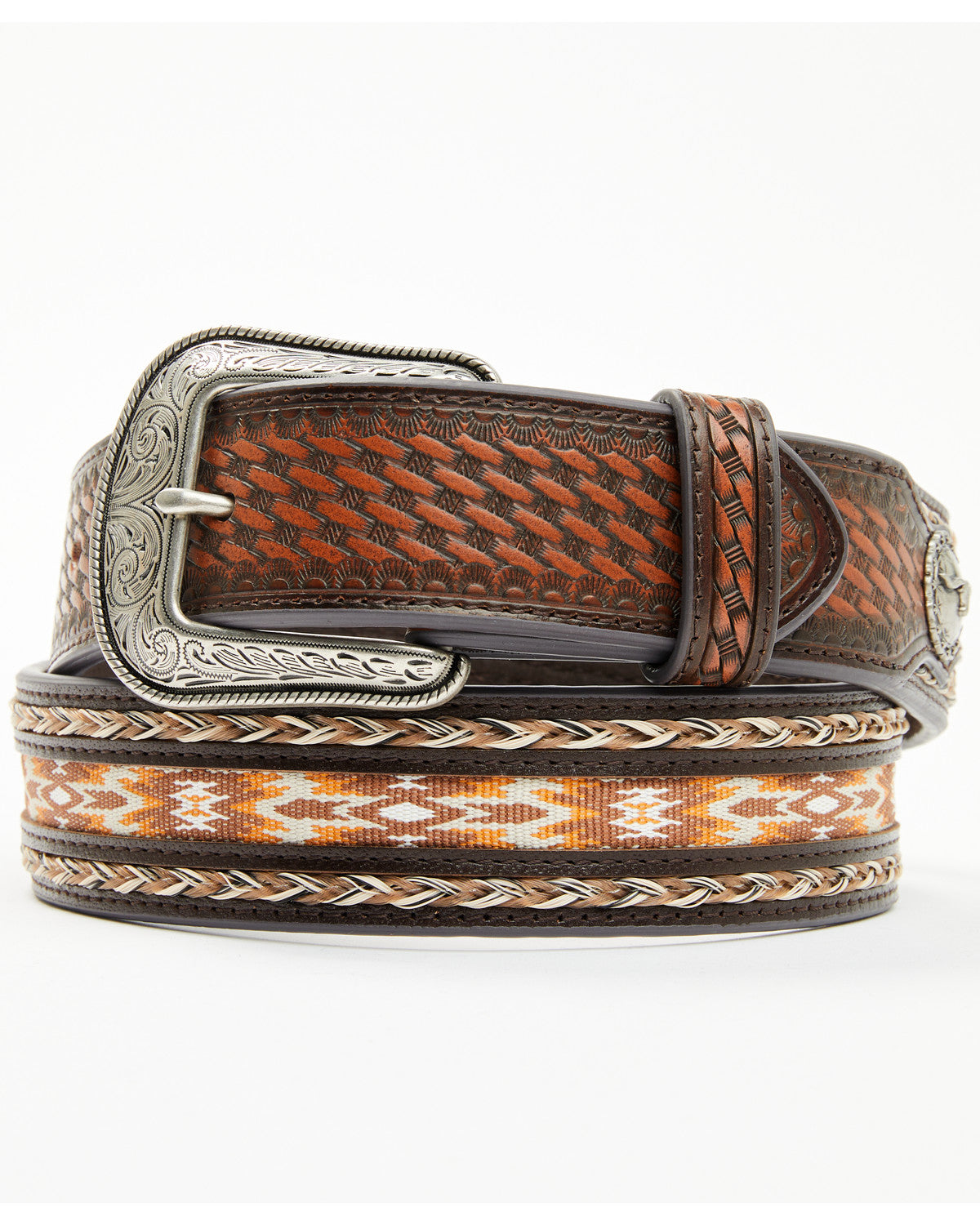 Men's Atwood Southwestern Inlay Belt