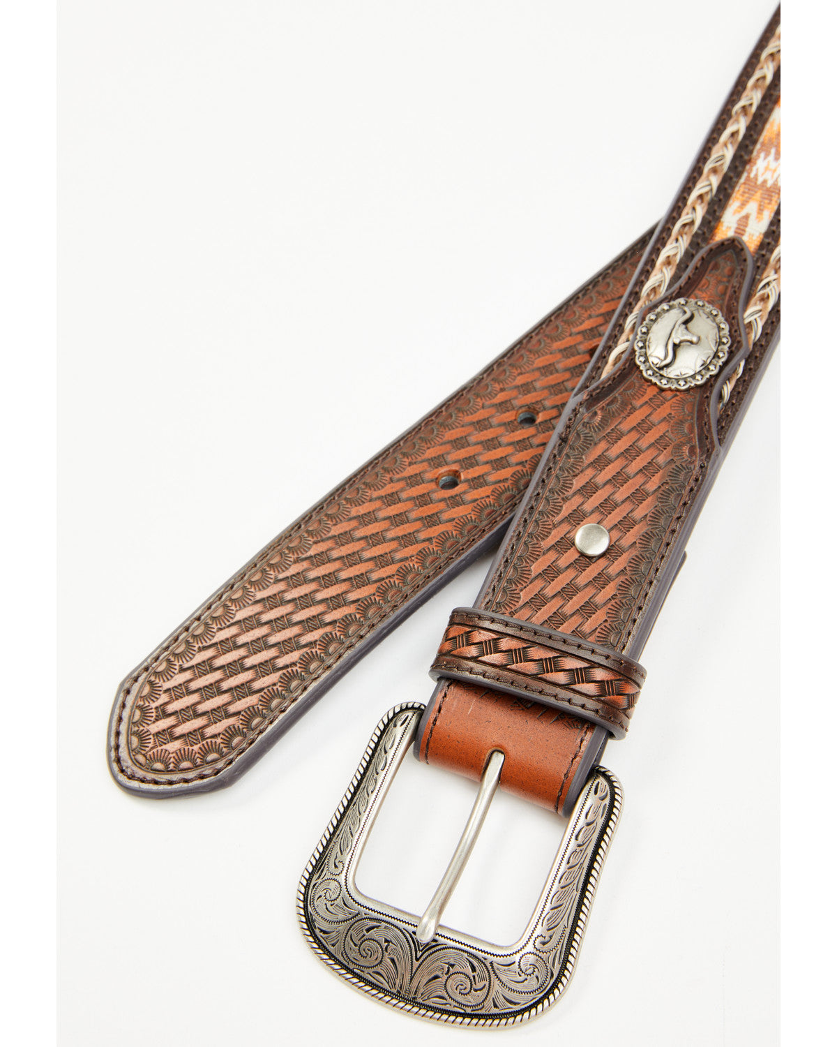 Men's Atwood Southwestern Inlay Belt