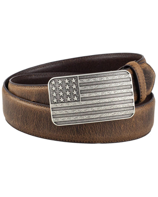 Men's American Flag Buckle Belt