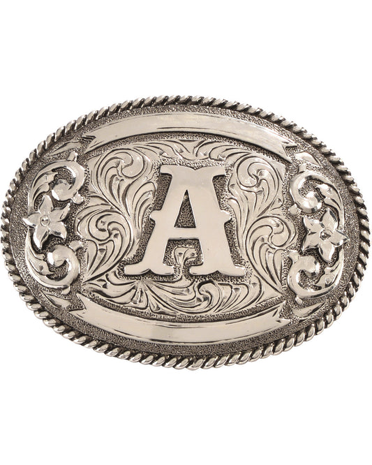 Oval Letter A Initial Belt Buckle