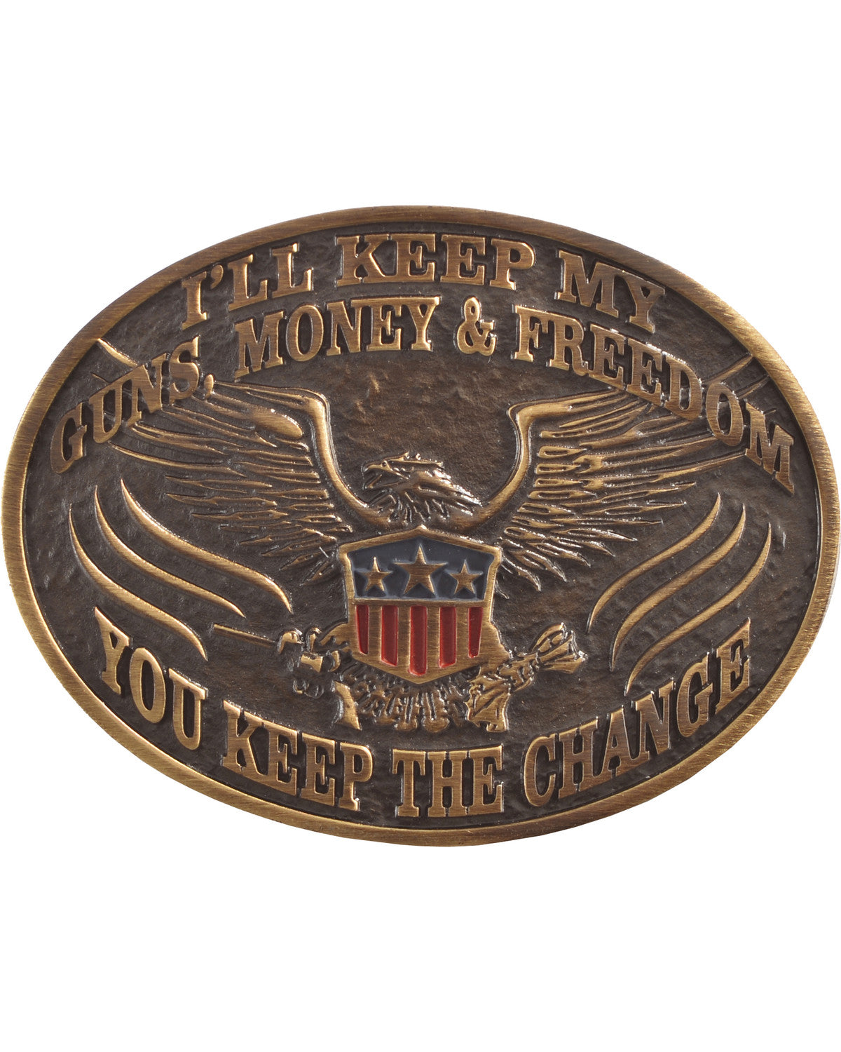 Men's I'll Keep My Guns Belt Buckle