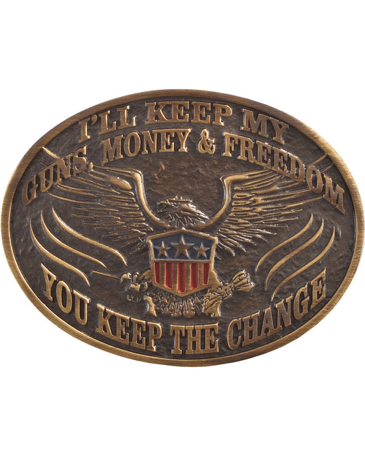 Men's I'll Keep My Guns Belt Buckle