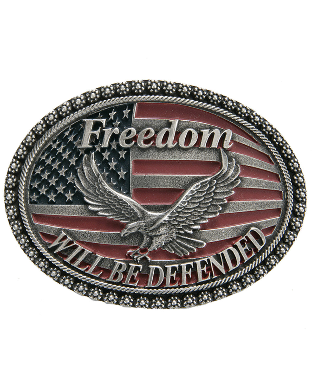 Men's Freedom Will Be Defended Belt Buckle