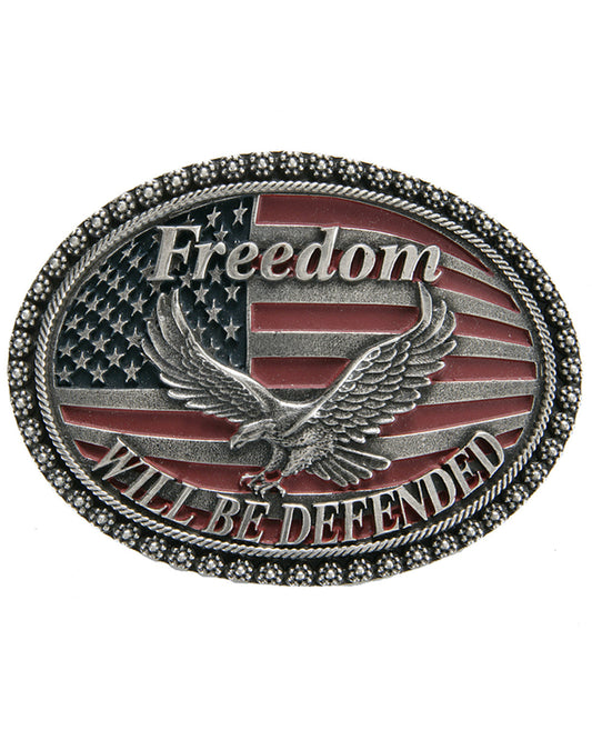 Men's Freedom Will Be Defended Belt Buckle