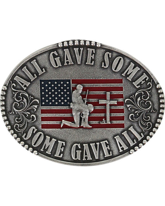 Men's Military Memorial Belt Buckle