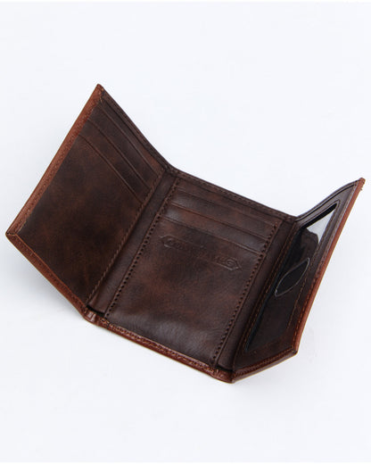 Men's Hair-On Trifold Wallet