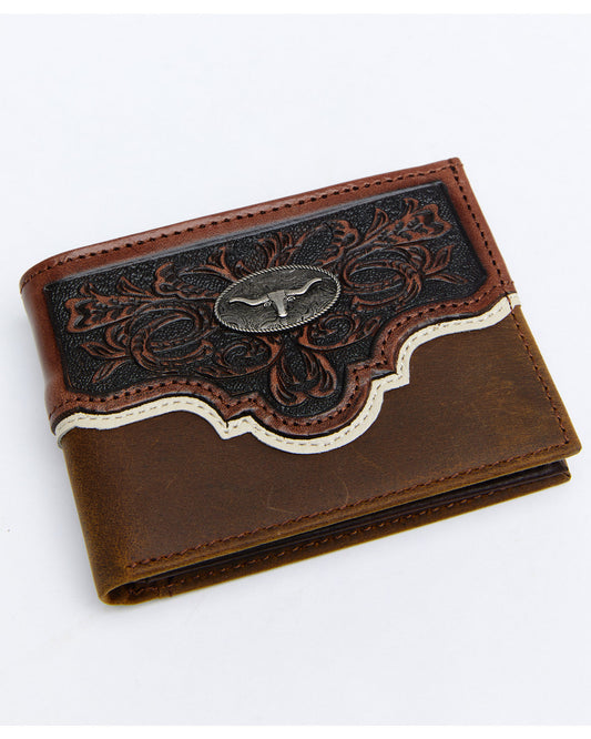 Men's Tooled Bifold Wallet