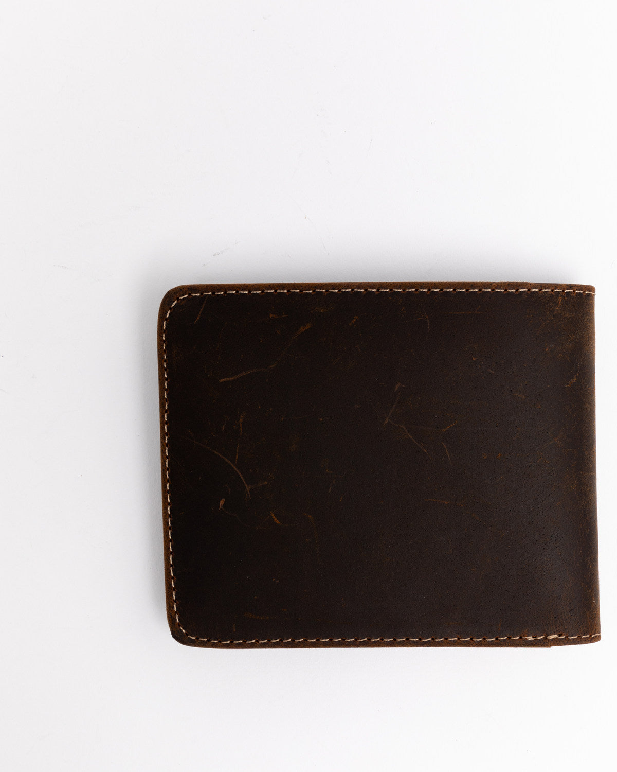 Men's Boot Stitch Bi-Fold Leather Wallet