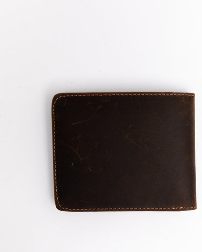 Men's Boot Stitch Bi-Fold Leather Wallet