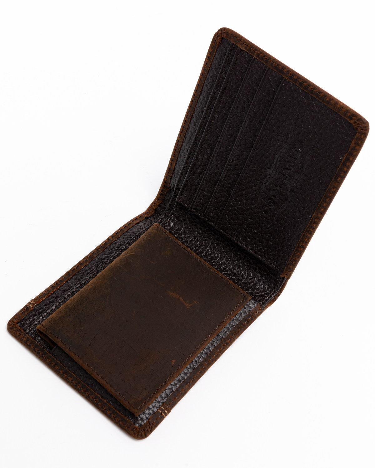 Men's Boot Stitch Bi-Fold Leather Wallet