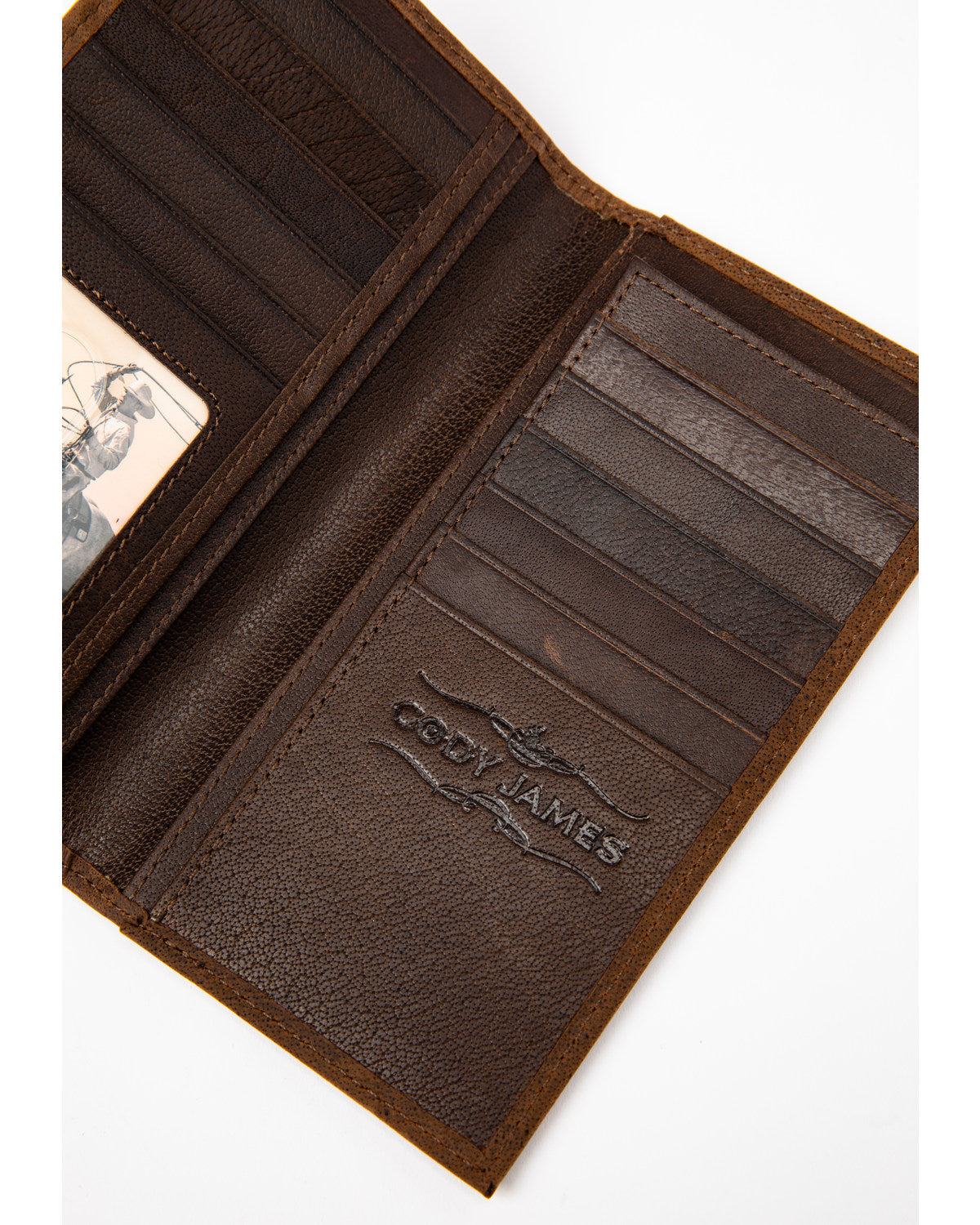 Men's Americana Leather Checkbook Wallet