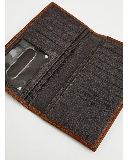 Men's Prescott Tooled Leather Concho Bifold Rodeo Wallet