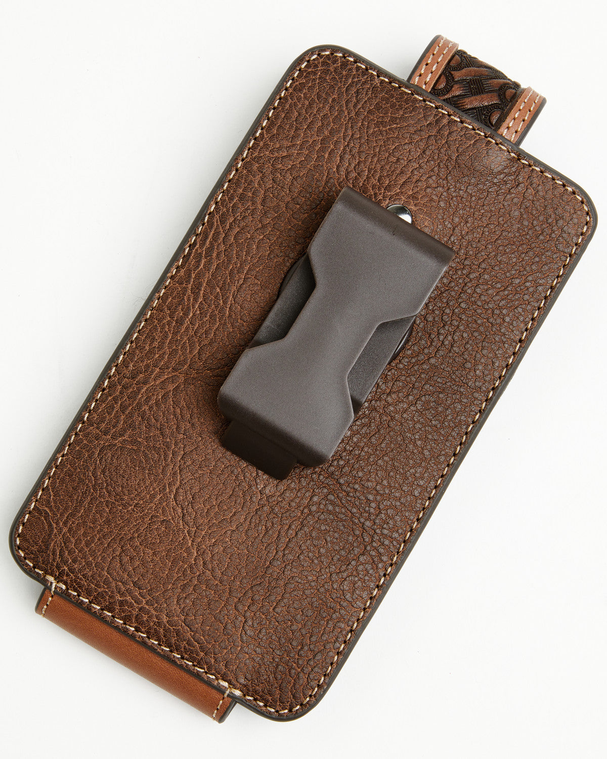 Men's Wells Basketweave Cross Leather Cell Phone Case