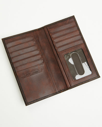 Men's Needlepoint Inlay Rodeo Wallet