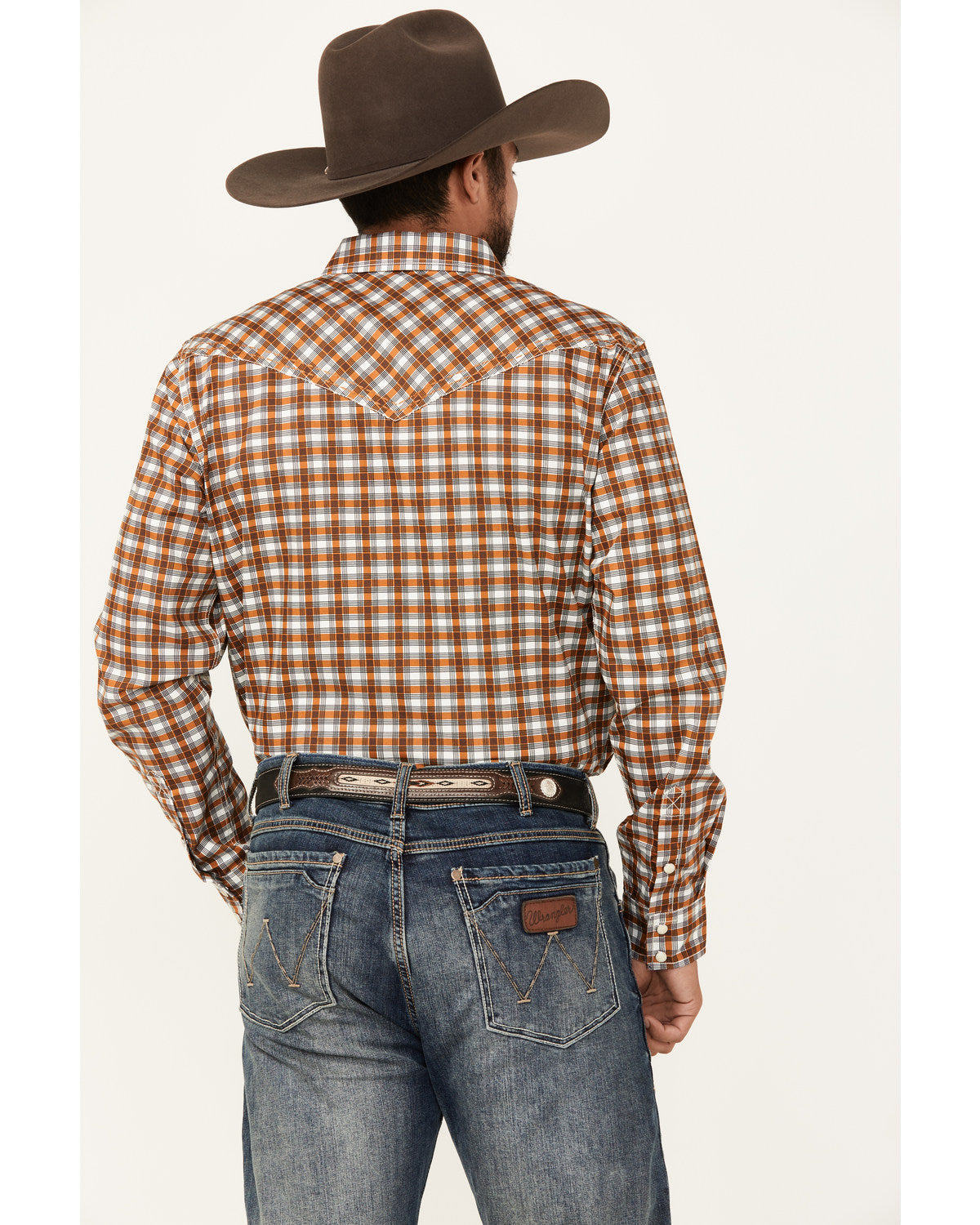 Men's Reverent Plaid Print Long Sleeve Snap Western Shirt