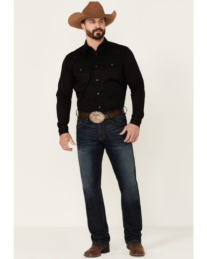 Men's Solid Treadstone Long Sleeve Pearl Snap Western Shirt