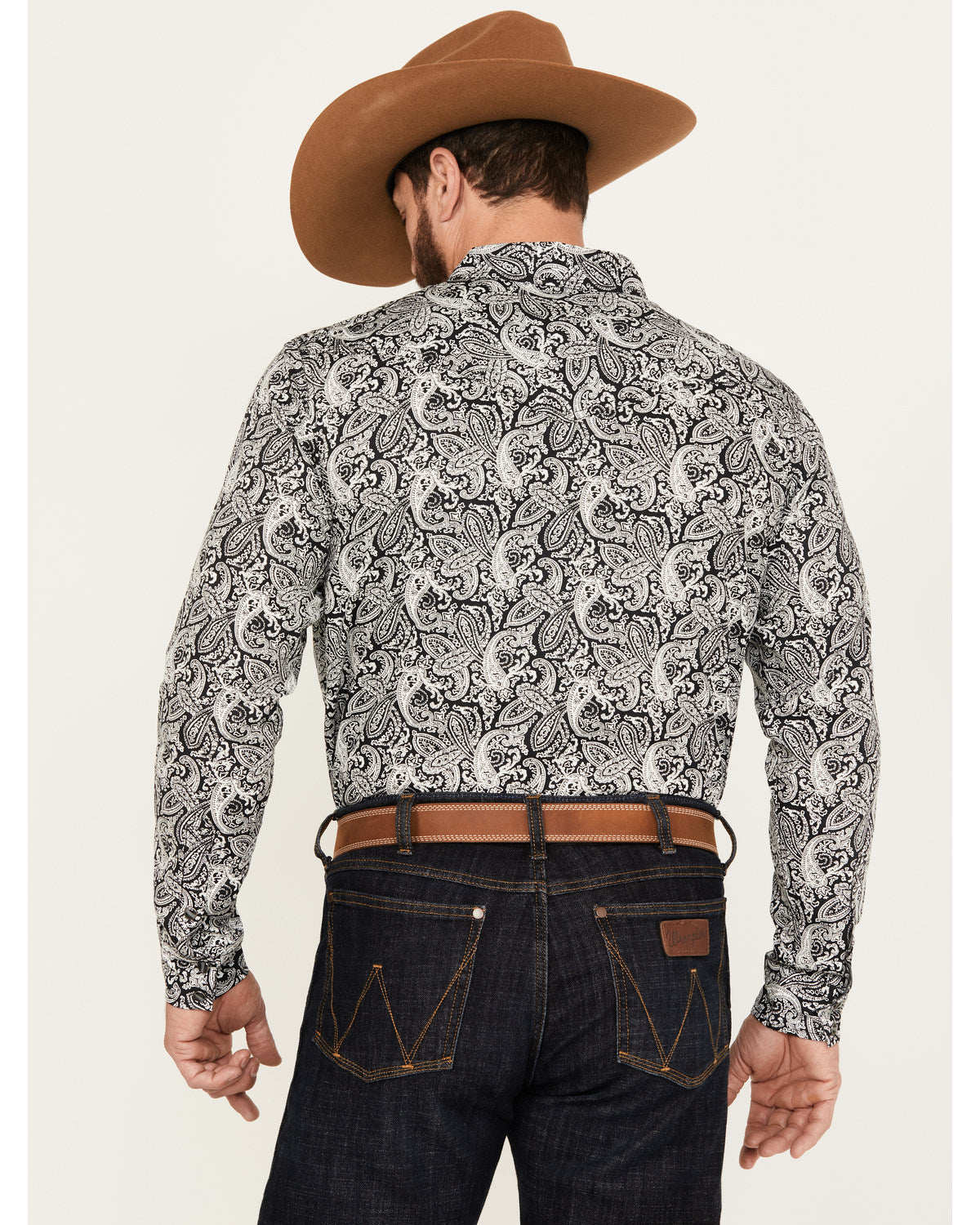 Men's Mamba Paisley Print Long Sleeve Western Snap Shirt