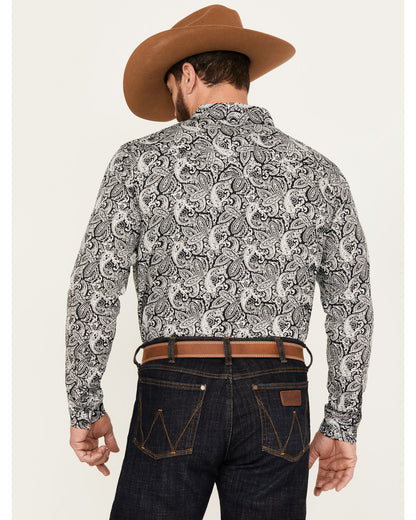 Men's Mamba Paisley Print Long Sleeve Western Snap Shirt