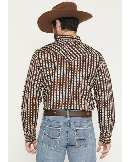 Men's Cowboys Legacy Southwestern Striped Long Sleeve Snap