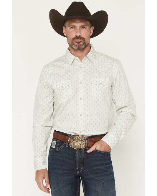 Men's Rocky Range Paisley Print Long Sleeve Snap Western Sh