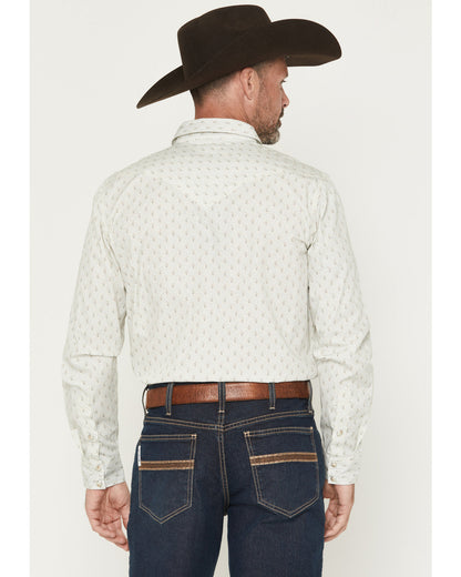 Men's Rocky Range Paisley Print Long Sleeve Snap Western Sh
