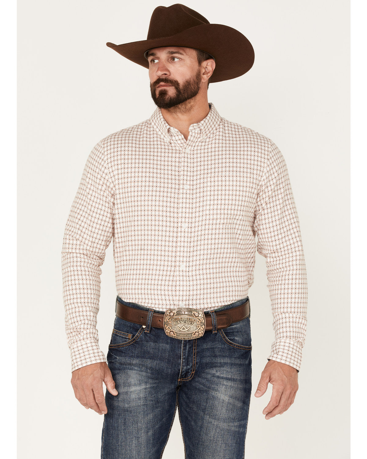 Men's Getaway Check Button-Down Western Shirt