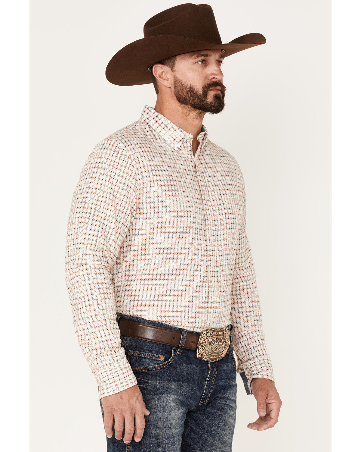 Men's Getaway Check Button-Down Western Shirt