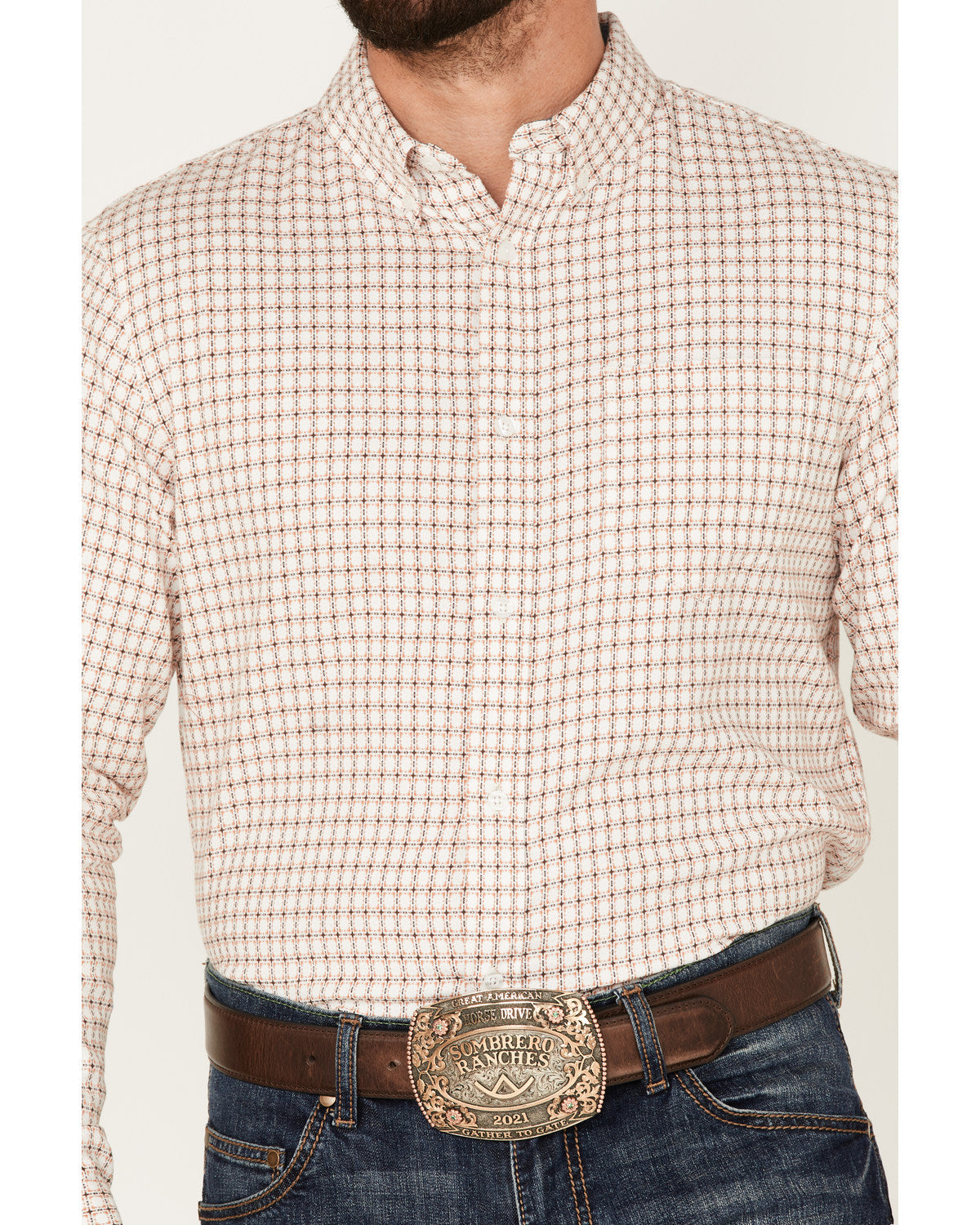 Men's Getaway Check Button-Down Western Shirt