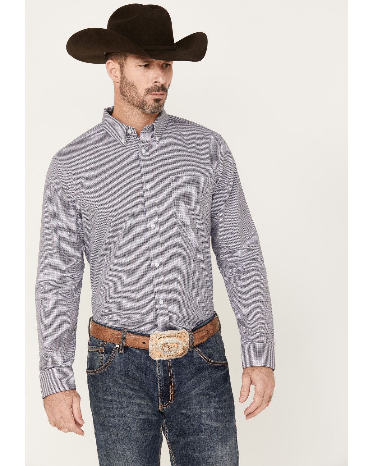 Men's Toby Long Sleeve Button-Down Stretch Western Shirt