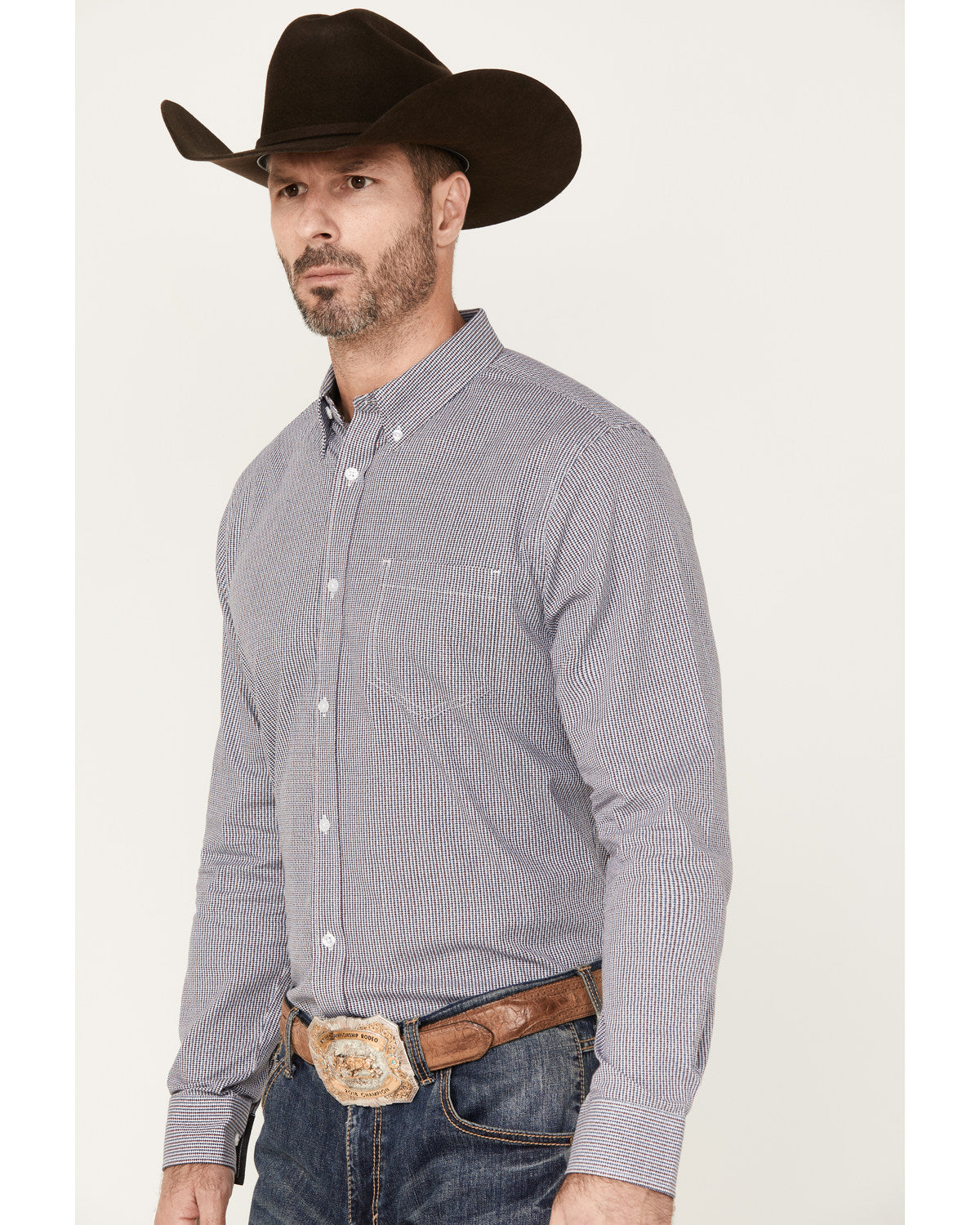 Men's Toby Long Sleeve Button-Down Stretch Western Shirt