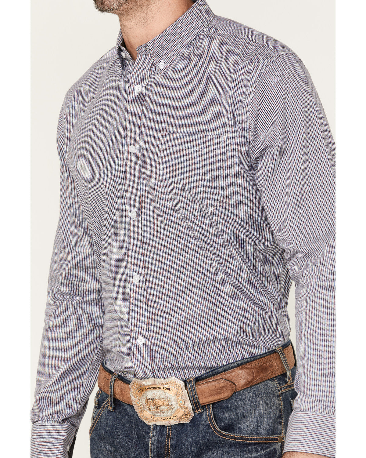 Men's Toby Long Sleeve Button-Down Stretch Western Shirt
