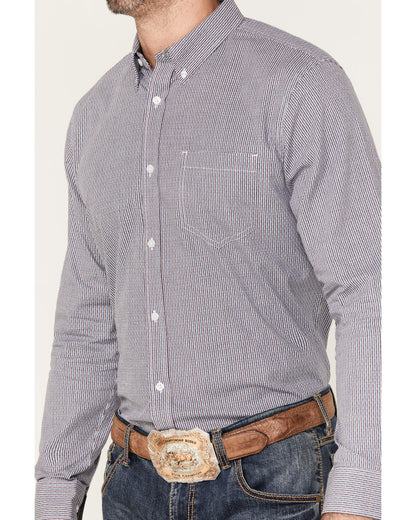 Men's Toby Long Sleeve Button-Down Stretch Western Shirt