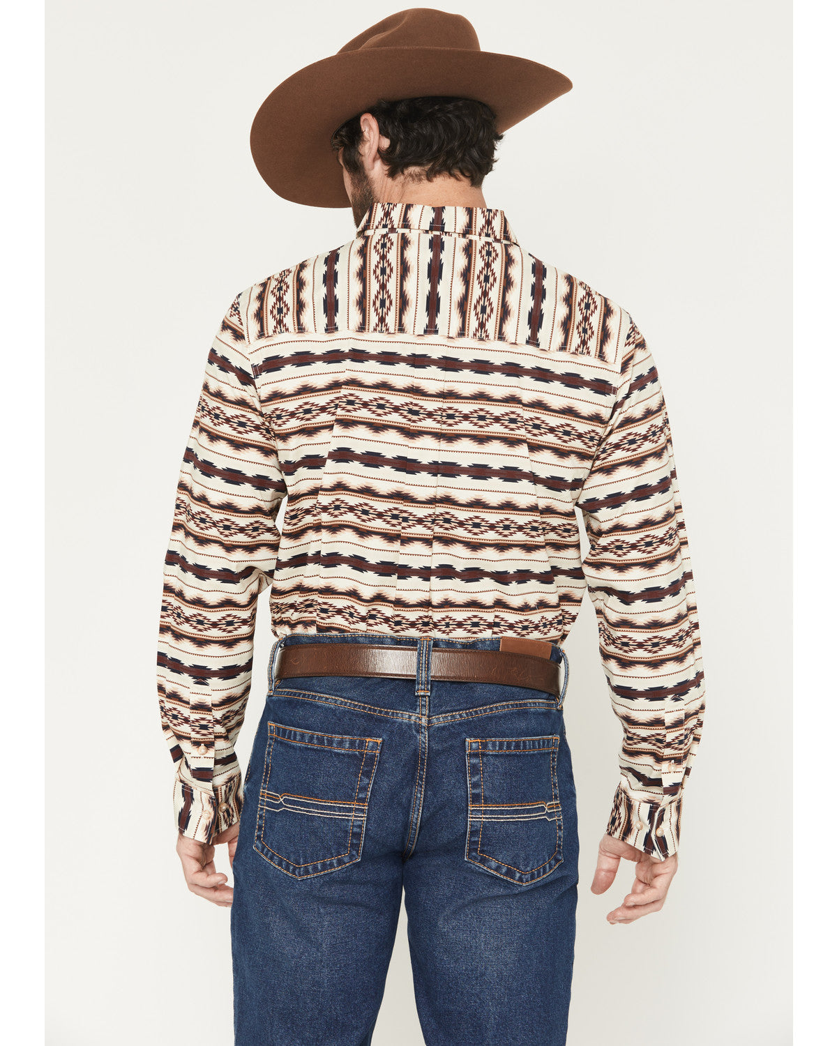 Men's Maverick Southwestern Print Long Sleeve Button-Down S