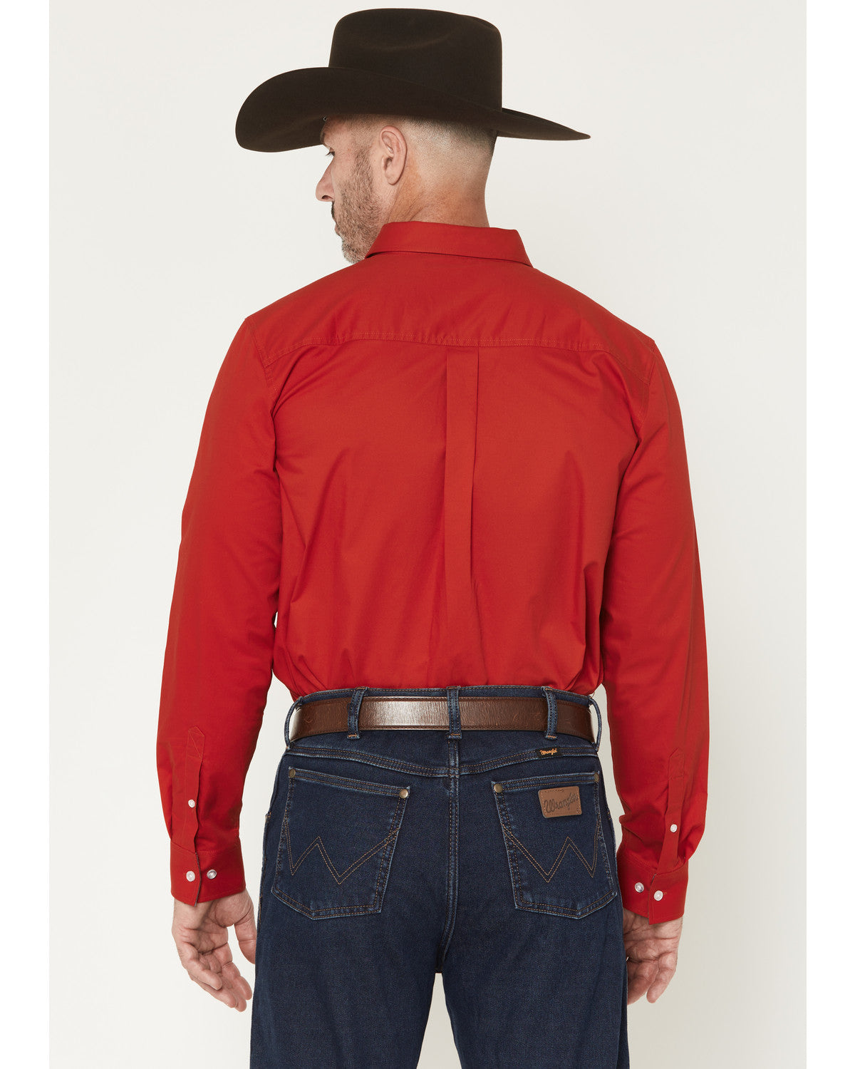 Men's Performance Twill Solid Long Sleeve Button-Down Stret