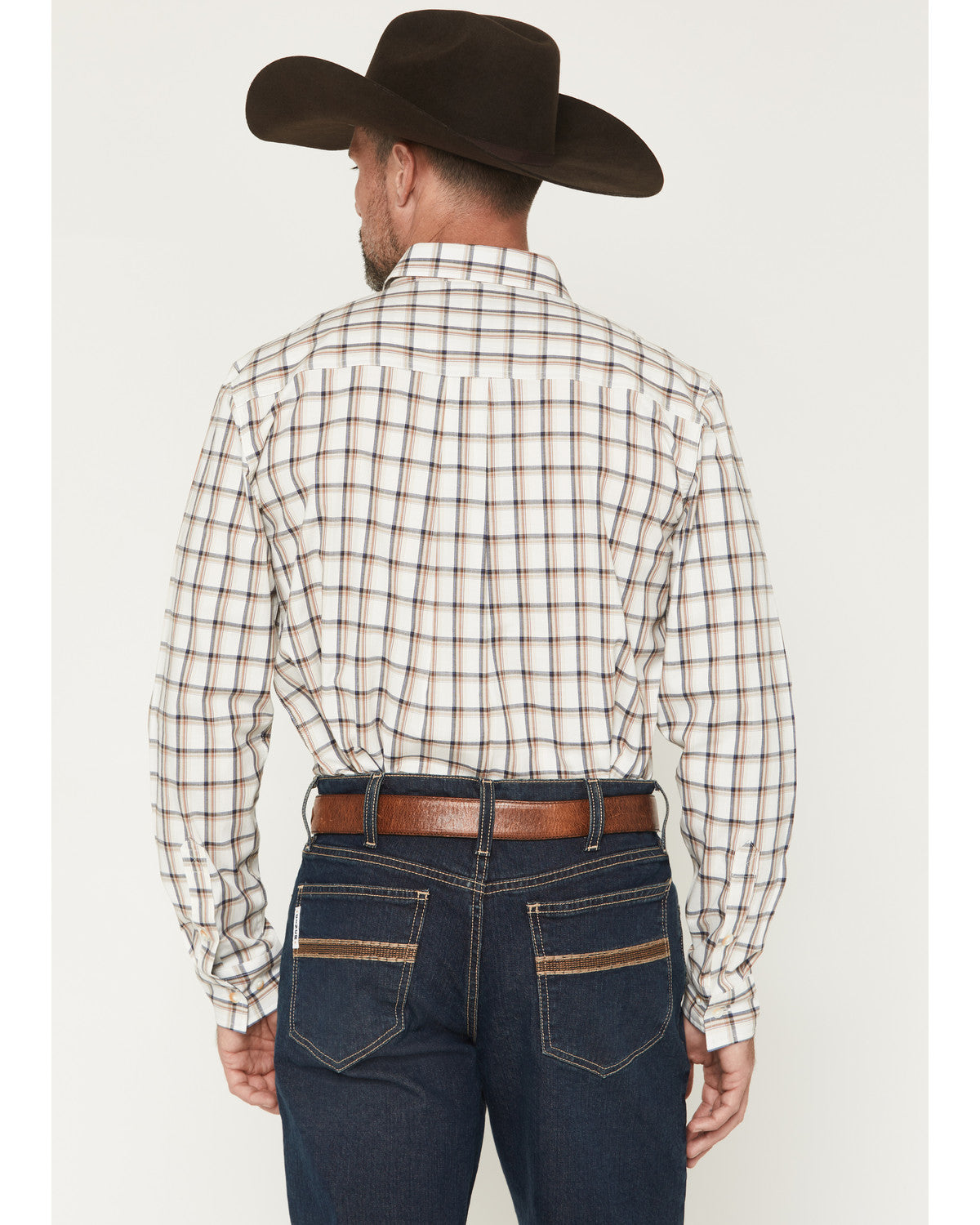 Men's Vista Range Plaid Print Long Sleeve Button-Down Weste