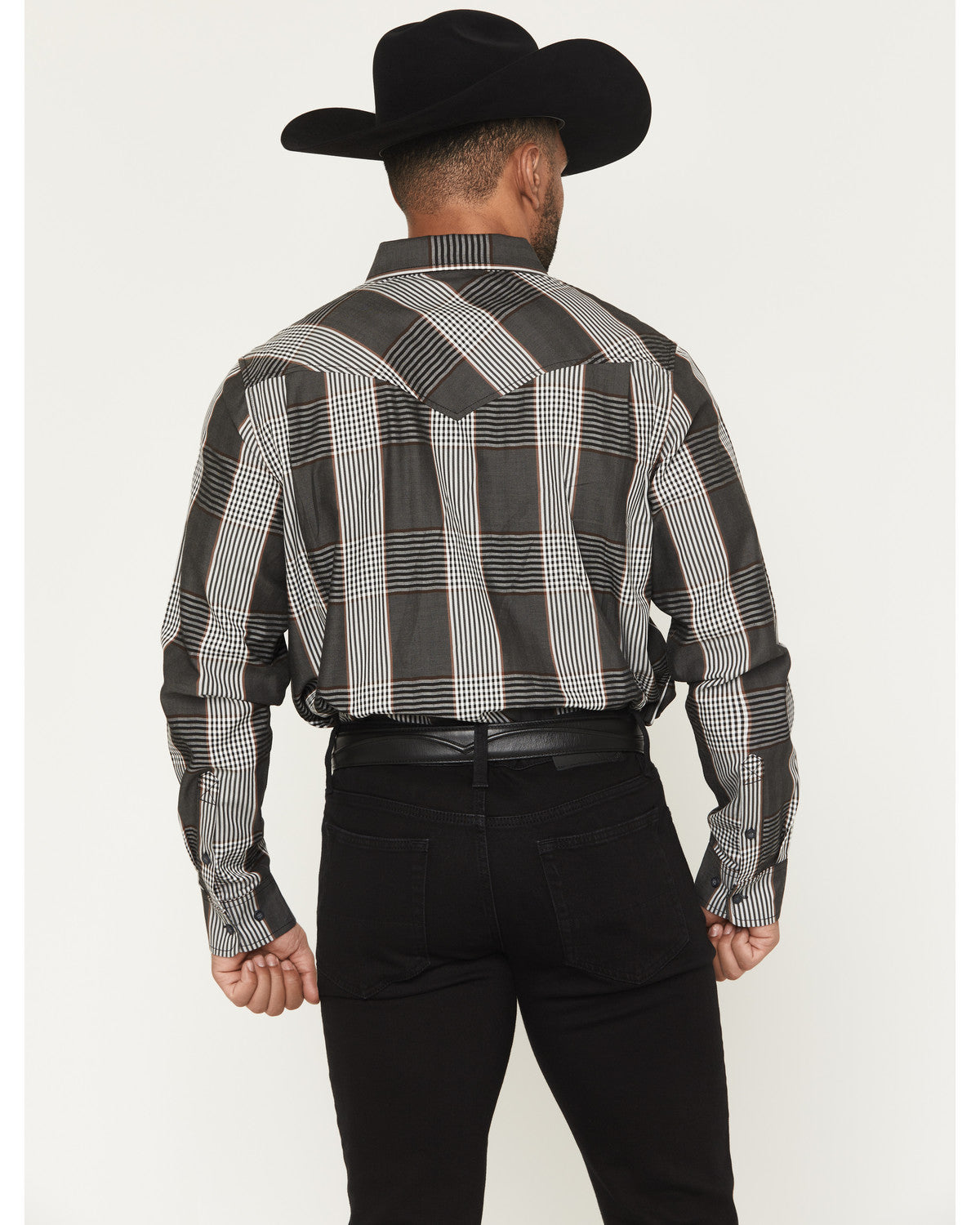 Black 1978® Men's Ace Plaid Print Long Sleeve Button-Down W