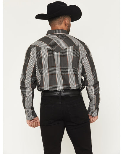 Black 1978® Men's Ace Plaid Print Long Sleeve Button-Down W