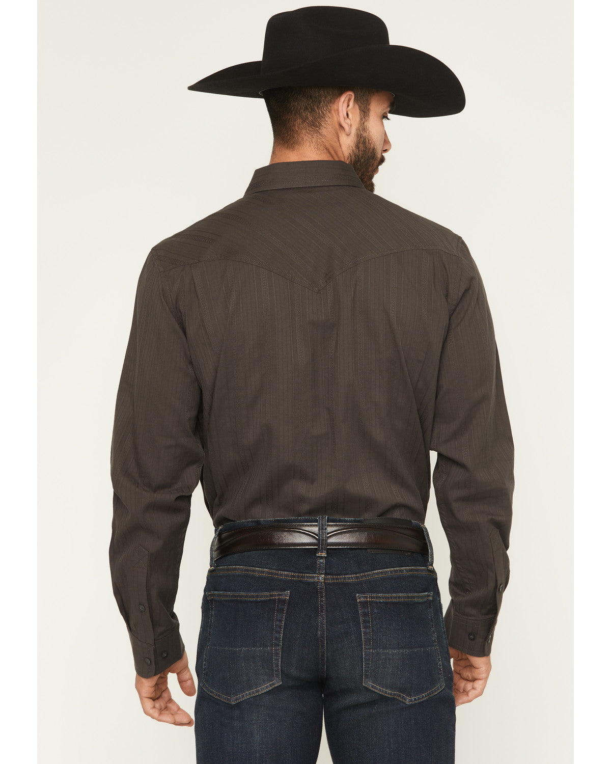 Black 1978® Men's Cluny Tonal Striped Long Sleeve Button-Do